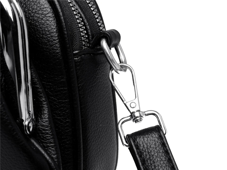 Elegant Shoulder Bag for Women Soft Leather Crossbody Bags Designer Multiple Pockets Messenger Bag Ladies Purses and Handbags
