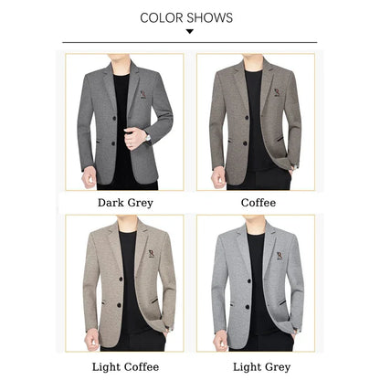 Brand 2026 Spring Business Blazer for Men Solid Autumn Casual Men's Jacket Blazer Fashion Single Breasted Suits Mens