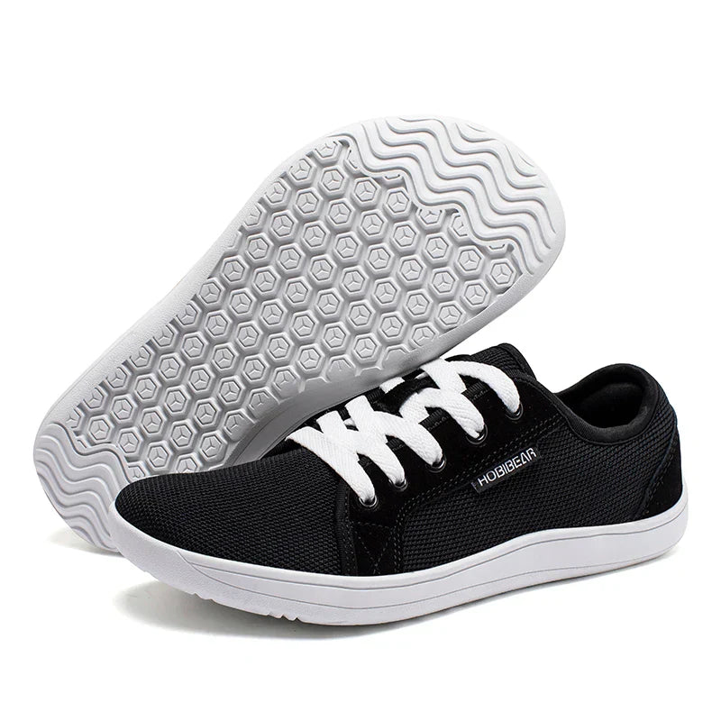 Wide Toe Barefoot Shoes Womens Mens Outdoor Lace Up Running Sneaker Zero Drop Comfortable Casual Shoes