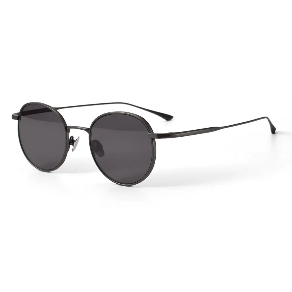 High Quality Pure Titanium Sunglasses Fashion Night Vision Driving Outdoor Sunshade UV400 Sun Glasses Support Prescription Lens