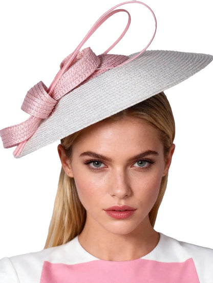 Fascinators Black White Weddings Pillbox Hat For Women Church Hat Sraw Fedora Black Wide Ladies Dress Kentucky Derby Hats