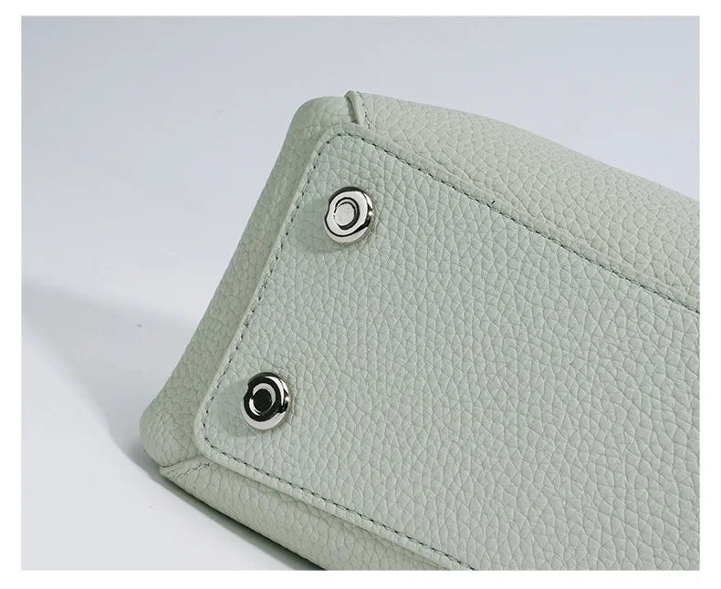 Minimalist Lady Soft Genuine Leather Pillow Crossbody Bag Women's Convertible Shoulder Bags 2026 New Chic Solid Color Handbag