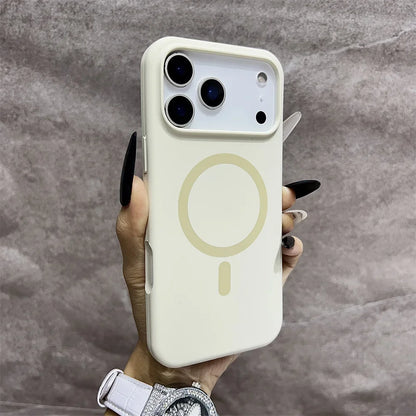 غطاء هاتف سيليكون مغناطيسي فاخر أصلي رسمي متوافق مع MagSafe لهواتف iPhone 17 16 15 14 13 12 11 17 Pro Max لا غنى عنه