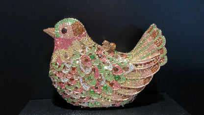 Birds Doves Animals Diamond Bags Rhinestone Dinner Bags Banquet Crystal Clutch Purse Luxury Designer Handbags Unique Party Bags