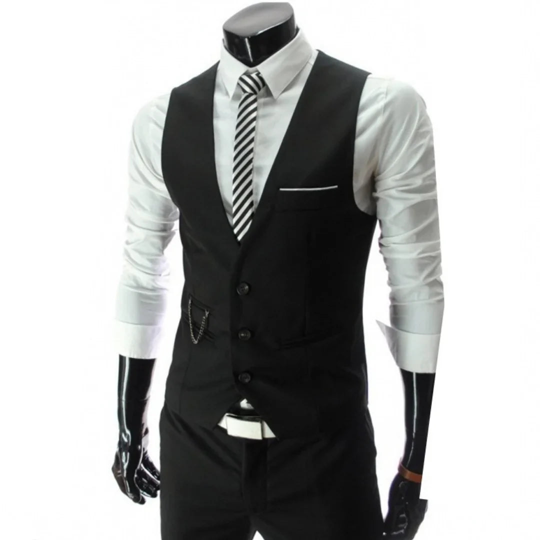 New Arrival Dress Vests For Men Vest Slim Fit Mens Suit Vest Male Waistcoat Gilet Homme Casual Sleeveless Formal Business Jacket