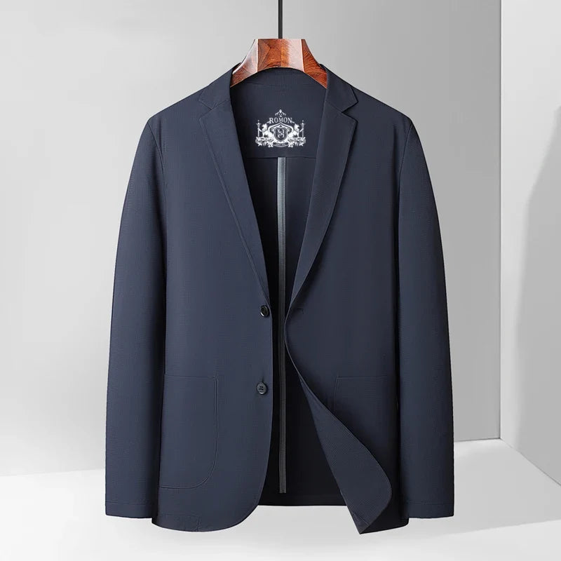 2026 Summer New Men's Blazer Thin Breathable Stretchy Sun Protection Casual Coat Outerwear Tops