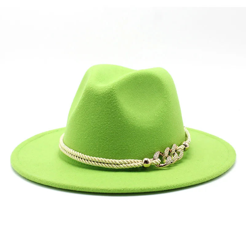 Fascinator White Fedora Hats For Women 59-61CM Big Size Men Party Church Wedding Cap Panama Felt Jazz Hats Gorras