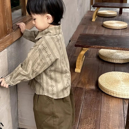 Korean Children Clothing Autumn Sets  Sweater Vest + Shirts+Pants 3Pcs Suit Spring Baby Soft Cotton Outfits Kid Casual Tracksuit