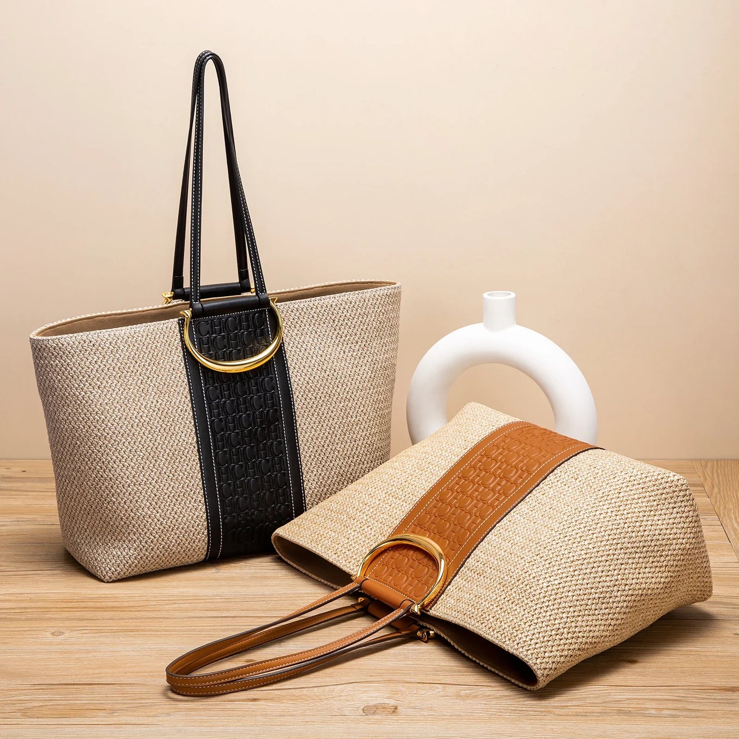 Women's Tote Bag New Large Capacity Brand Grass Weaving High Quality Handbag Women's Vacation Beach Bag Storage Bag