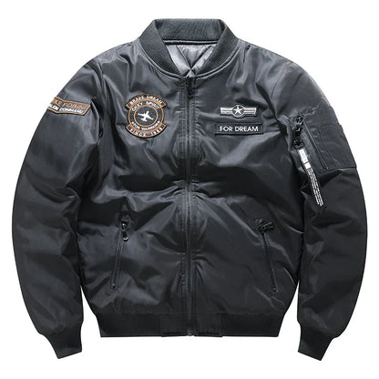 Large Size 7XL Winter Military tactical Male Army MA-1 Flight Bomber Jacket Baseball Varsity College Pilot Air Force Coat Men