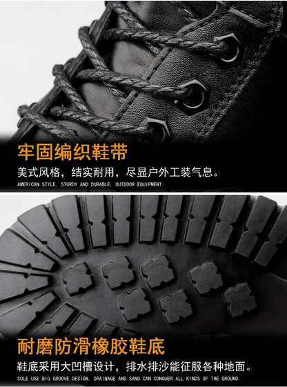 Men Tactical Boots Brand Military Size Ankle Casual Unisex Outdoor Hiking Shoes Male Waterproof Plus Climbing Shoes Size Plus
