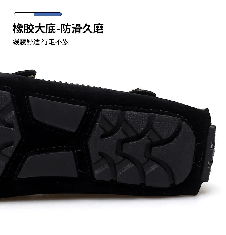 2025 New Handmade Beanie Shoes Men's Soft Sole Slip-On Casual Lazy Shoes Breathable Trbottomy Easiest for Match Large Size