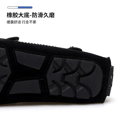 2025 New Handmade Beanie Shoes Men's Soft Sole Slip-On Casual Lazy Shoes Breathable Trbottomy Easiest for Match Large Size