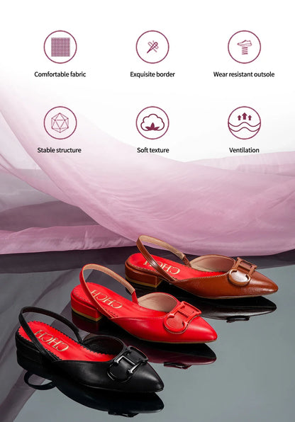 Women's Sandals 2024 New Black Pointed Flat bottomed loafers Simple Black Business Women's Shoes