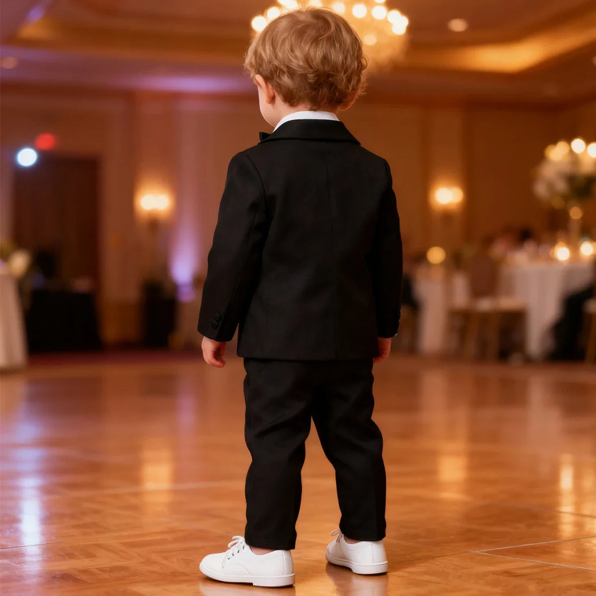 Baby Tuxedo Toddler Suit Infant Boy Easter Church Halloween Wedding Birthday Party Gift Ring Bearer Photography Outfit Set