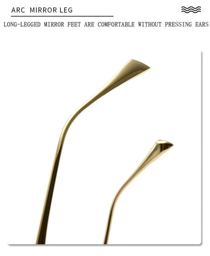 2025 Rimless Sunglasses Women Trendy Vintage Square Fashion Glasses Sunscreen Lentes De Sol Mujer Lunette Soleil Femme Zonnebril