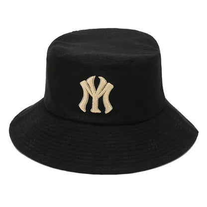 Unisex Letter Embroidery Fisherman Hat Women Summer Versatile Sunscreen Hats Sun Hat Men Trend Bucket Hats