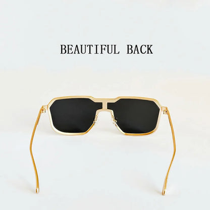 2025 Punk Sunglass Men Vintage Metal Square Steampunk Sunglasses Women Retro Luxury Fashion Glasses Gafas De Sol Hombre Okulary