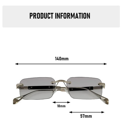 2026 Rimless Sunglasses Women Vacation Sunscreen New Square Sunglass Men Brand Design Fashion Glasses Shades Lentes De Sol Mujer