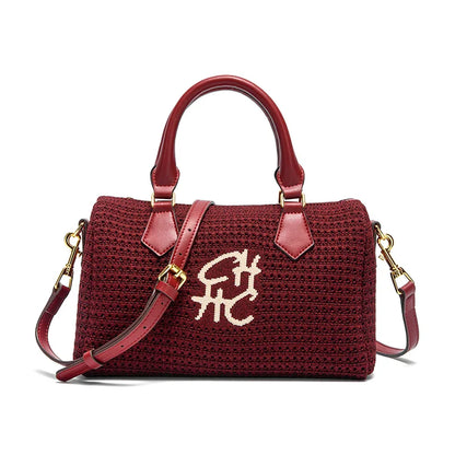 Women's Beach Bag 2026 New Simple Knitted Shoulder Bag for Vacation