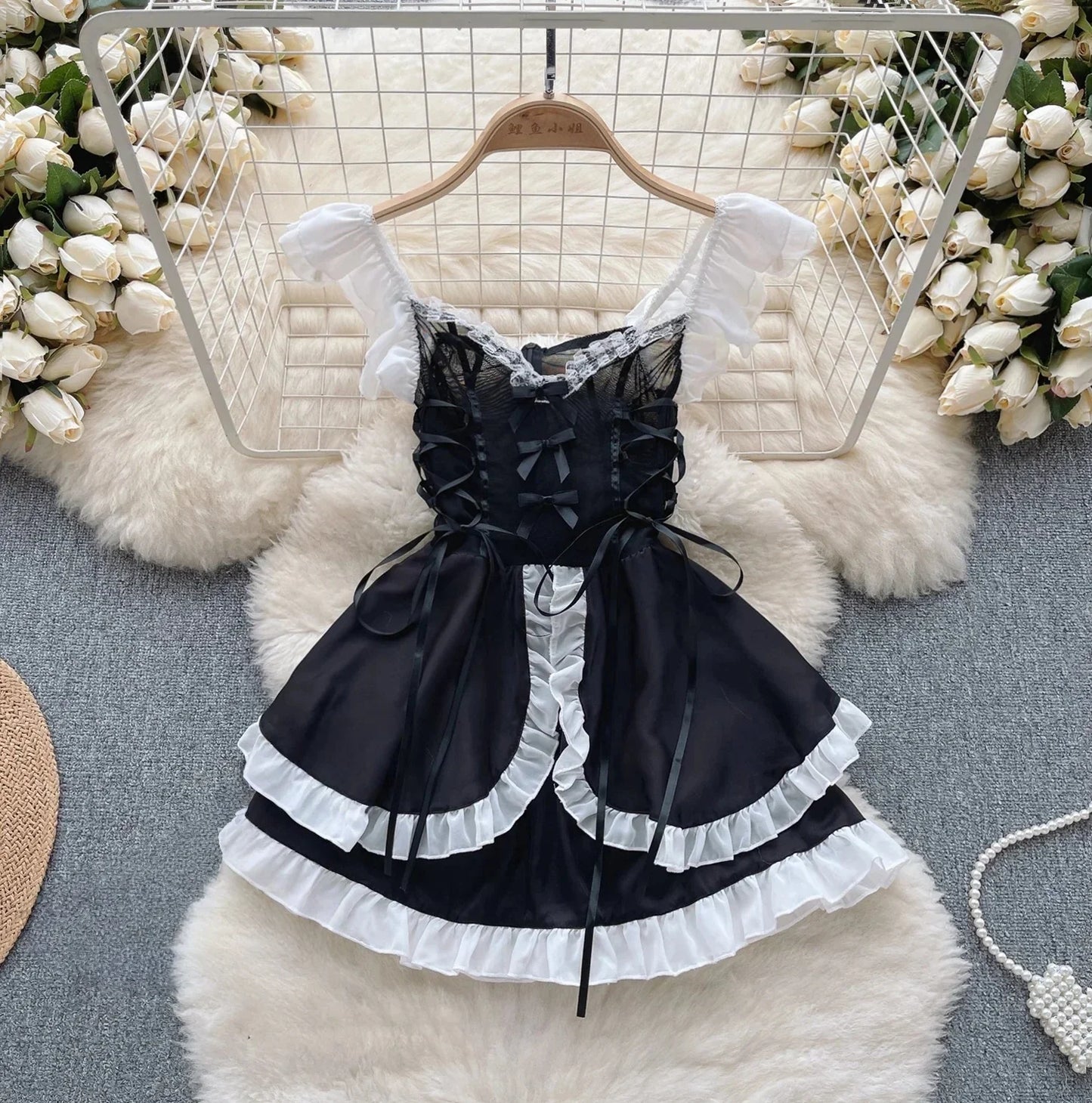 Woman Plus Size Sexy V-Neck Strap Dress Lace Trim Slim Short Dress Women Fashion Comfortable Dress Party Hotsweet