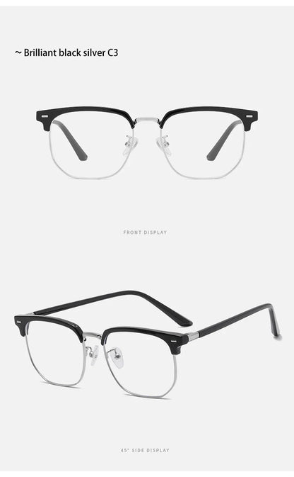New Models of Versatile Anti-blue Light Glasses Fashion Eyeglasses Frame Simple Retro Can Be Customized Prescription