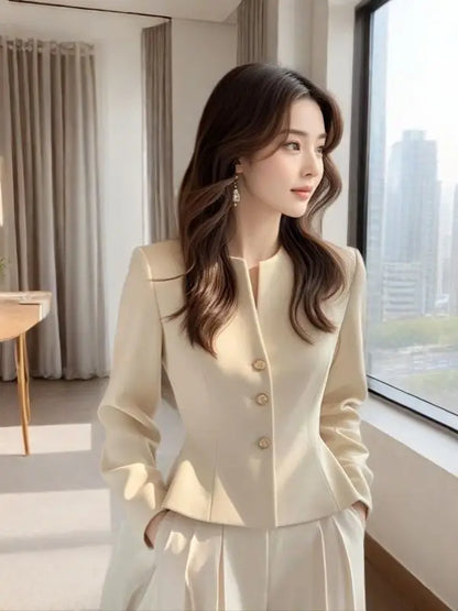 Short Suit Coat Lined Small Fragrant Style Jacket New Beautiful 2026 Temperament Gentle Versatile Spring Autumn Women's Clothing