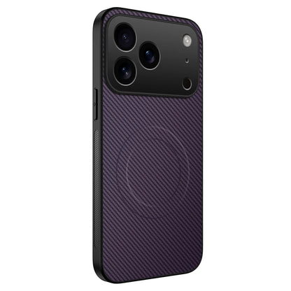جراب جلد مغناطيسي رفيع للغاية من ألياف الكربون لهاتف iPhone 17 Air 16E 16 15 14 13 Pro Max مضاد للصدمات متوافق مع Magsafe غطاء حماية عسكري