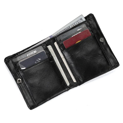 Men Card Holder Geestock Men's Wallet Rfid Credit Card ID Short Wallet Fashion Multi Card Retro Cowhide Coin Purse Casual wallet