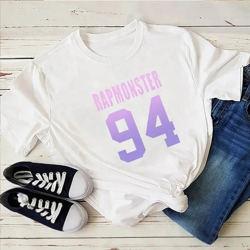 Tops for Women (taehyung) Jungkook Fan T Shirt Women Suga Kpop Harajuku Tshirt Woman Tshirts Aesthetic Clothes
