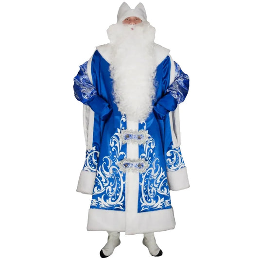 New Santa Claus Carnival Costume Luxurious Performance Outfit Christmas Costume Set Christmas Gift (Without scepter)