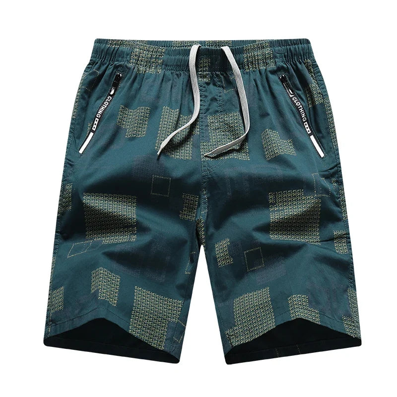 Men's Sweatpants Baggy Comfortable Shorts Male Casual Travel Outdoor Sports Bermuda Shorts Elastic Waist Y2K Print Half Pants