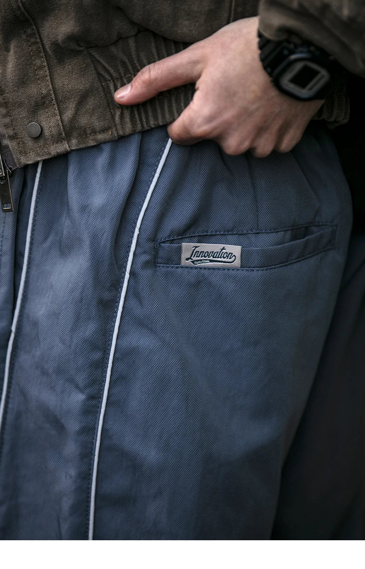 Korean Streetwear Waterproof Outdoor Utility Cargo Pants For Men Quick Dry Adjustable Hem Oversized Sport Casual Pants Trendy
