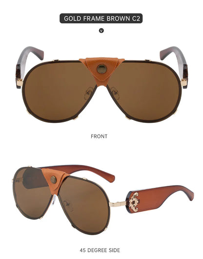 2025 New Toad Mirror Men's Retro Rimless Alloy Legs Sun Glasses Male Pilot Sunglasses Women Driving UV400 Eyewears Gafas De Sol