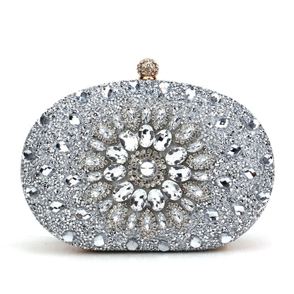 Diamond Women Luxury Clutch Evening Bag Wedding Crystal Ladies Cell Phone Pocket Purse Female Wallet for Party Quality Gift