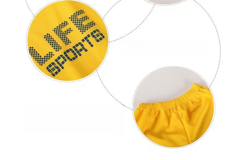 Boys Breathable Sportswear Set Summer 1-8Y Children 2pcs Clothes Printed T-shirt and Shorts for Running Kids Sports suit