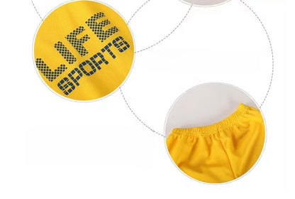 Boys Breathable Sportswear Set Summer 1-8Y Children 2pcs Clothes Printed T-shirt and Shorts for Running Kids Sports suit