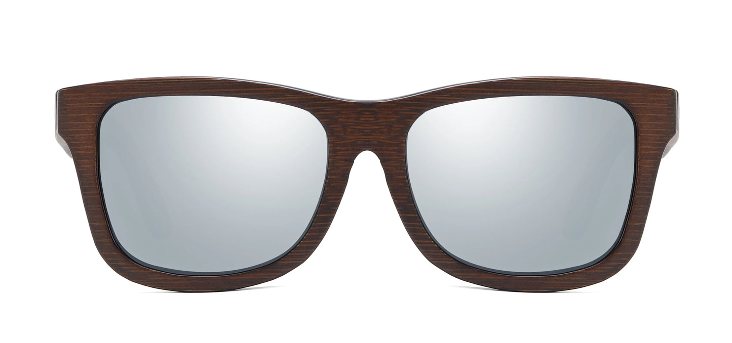 Natural Bamboo Wooden Sunglasses Handmade Polarized Glasses Mirror Coating Lenses Eyewear With Gift Box