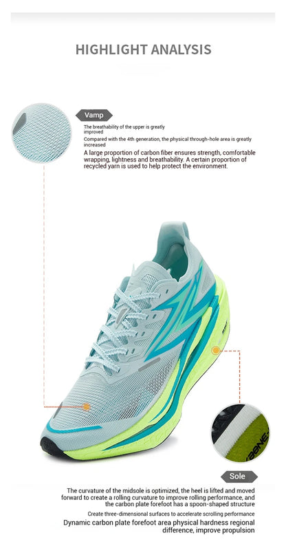 Flame 4.5 Men's Running Shoes Carbon Plate Breathable Stable Rebound Grippy Durable Marathon Male Sneakers 672532221