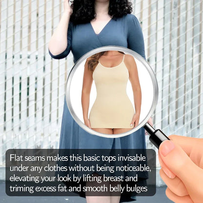 Seam-free Camisole Vest Shapewear Bodysuit for Women Tummy Control Butt Lifting Body Shaper Smooth Invisible Slimming Underwear