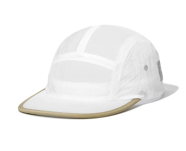 Waterproof Nylon Mesh Flat Top Baseball Cap for Men Women Suitable for Outdoor Sports Running Cycling Golf and Casual Wear