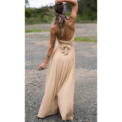 Sexy Women Multiway Wrap Convertible Boho Maxi Club Red Bandage Long Dress Party Bridesmaid Infinity Robe Longue Femme