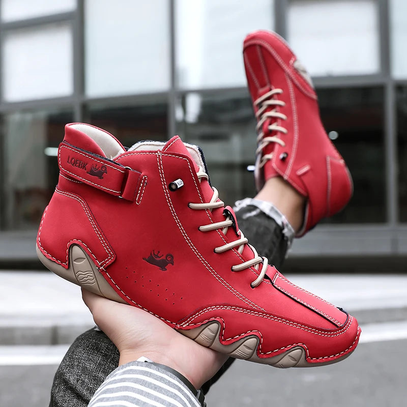 Outdoor Hiking Shoes with Wear-resistant High Top Design Sports Shoes with Comfortable Foot Feel Casual Life 2025 White Boots