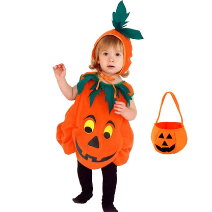 Baby Girl Pumpkin Costume Boy Jack Xmas Halloween Cosplay Costume Cosplay Stage Performance Party Clothing