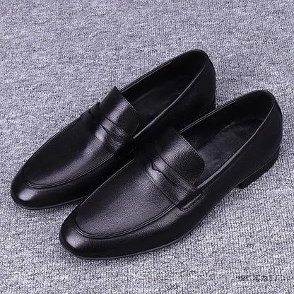 Hot-selling Leather Mens Casual Shoes Leisure Summer Man Loafers Comfy Moccasins Breathable Slip on Flats Business Driving Shoes