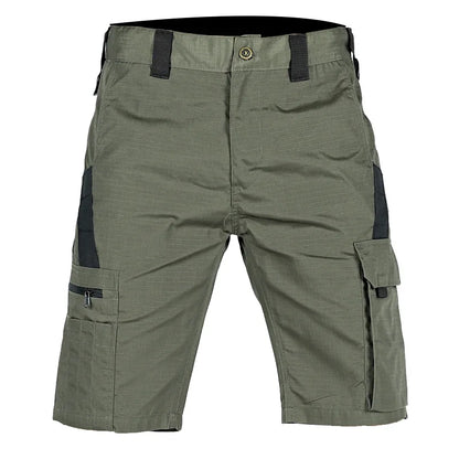 2024 Summer Men's Tactical Casual Shorts Waterproof Cargo Shorts Multi-pocket Quick Dry Wear-resistant Outdoor Training Overalls