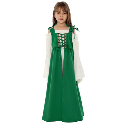 Medieval Renaissance Drama Dance Costume Halloween Girdle Cos Dress Halloween Costumes for Women Dress Love Live Cosplay