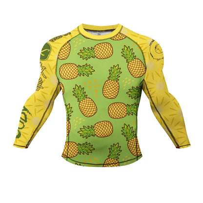 Popular Manufacturer Custom Sublimated Print Rashguard With Rubber Banding Hem Long Sleeves UV Sportswear Men Sport Gym T shirt