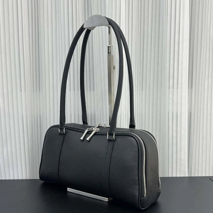 Elegant Versatile Suede Underarm Bags For Women Premium Soft Genuine Leather Shoulder Bag For Office Commute Lady Handbags New