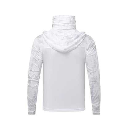 Summer Ultra-thin Tshirts Sun Protection Lightweight Mesh Patchwork Camouflage Ice Silk Sports Elasticity Surface Fishing Tees